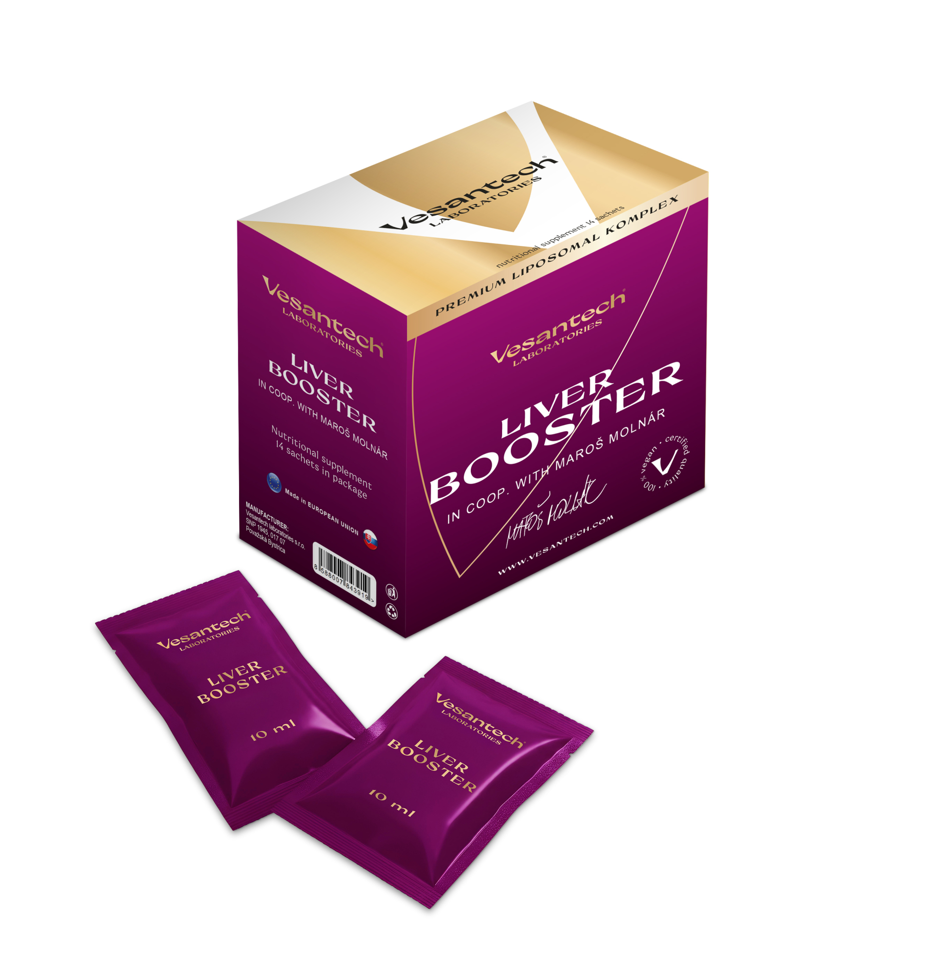 Lipozomálny Liver Booster na pečeň shotbox
