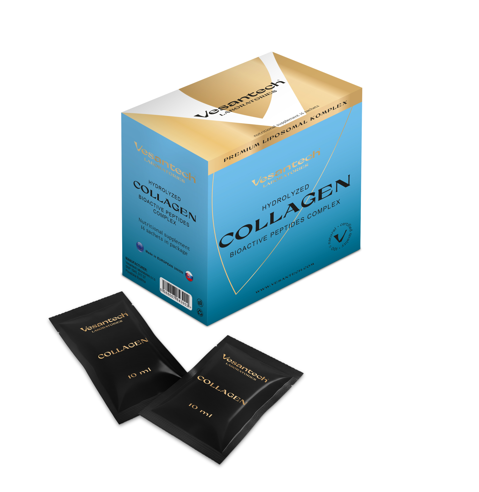 Lipozomálne peptidy na stimuláciu kolagénu shotbox